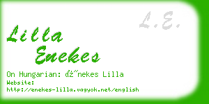 lilla enekes business card